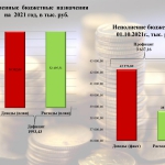 Уточненные бюджетные назначения на 2021 год, в тыс. руб. Исполнение бюджета на 01.10.2021г., тыс. руб.